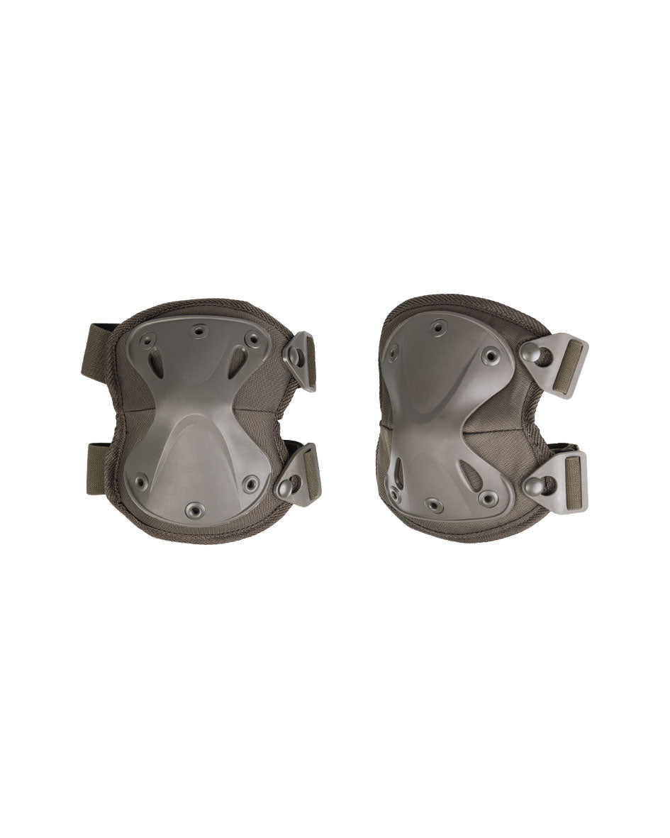 Genouillères Mil-Tec Protect en polyester, coque thermoplastique et attache rapide