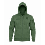Sweat à capuche OPEX Spider 60 % coton 325 g/m² à fermeture éclair et poches manches