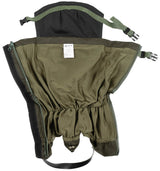 Guêtres MFH Overknee de 55 cm en polyester 600D enduit PVC, doublure coton