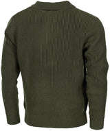 Pull MFH Troyer en grosse maille acrylique à glissière dissimulée au col