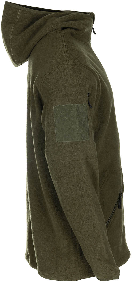 Veste polaire MFH Tactical à capuche et poches de bras à glissières YKK