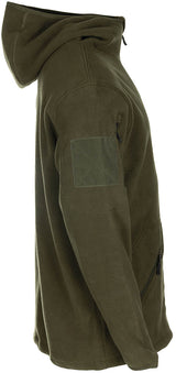 Veste polaire MFH Tactical à capuche et poches de bras à glissières YKK