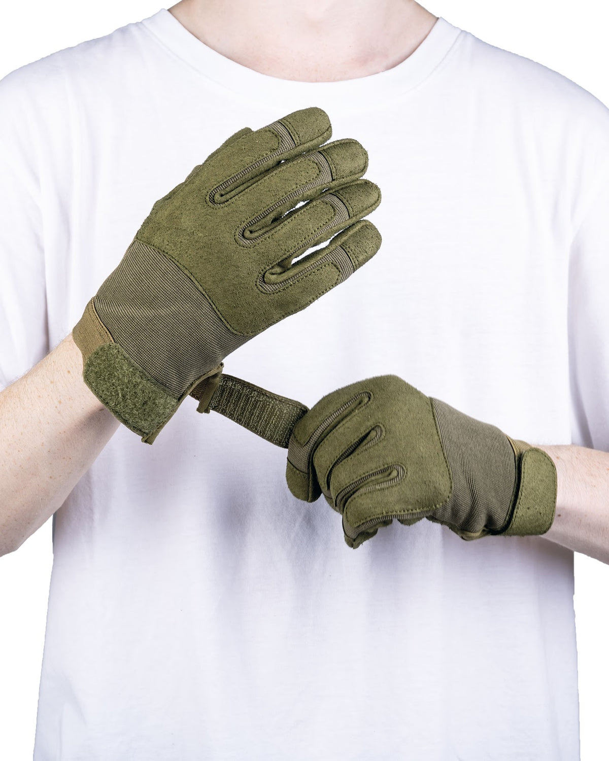 Gants tactiques Mil-Tec en nylon élasthanne avec renfort polyuréthane et dos rembourré