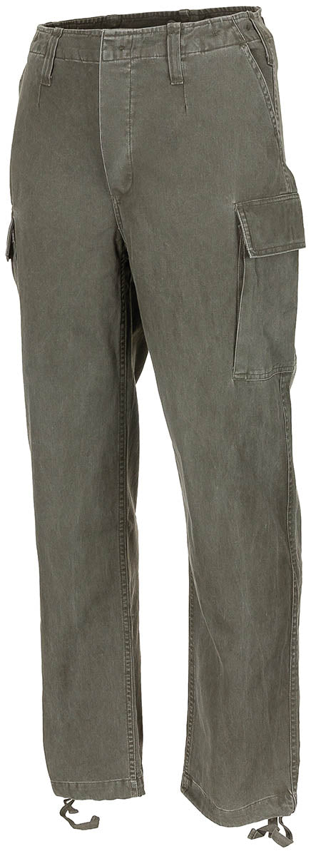 Pantalon moleskine MFH coton délavé petites tailles cinq poches passants 5 cm
