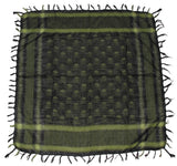 Chèche Shemagh MFH 100 x 100 cm en coton à motif tête de mort, tissage fin