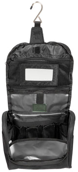 Trousse de toilette à suspendre MFH en polyester 23 x 26 cm avec miroir amovible