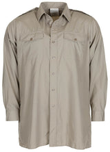 Chemise de service britannique à manches longues, surplus d'occasion, lot de 10