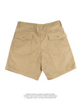 Short en coton de l'armée italienne, surplus militaire d'occasion