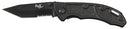 Couteau pliant Fox Outdoor lame tanto 8 cm partiellement dentée manche métal