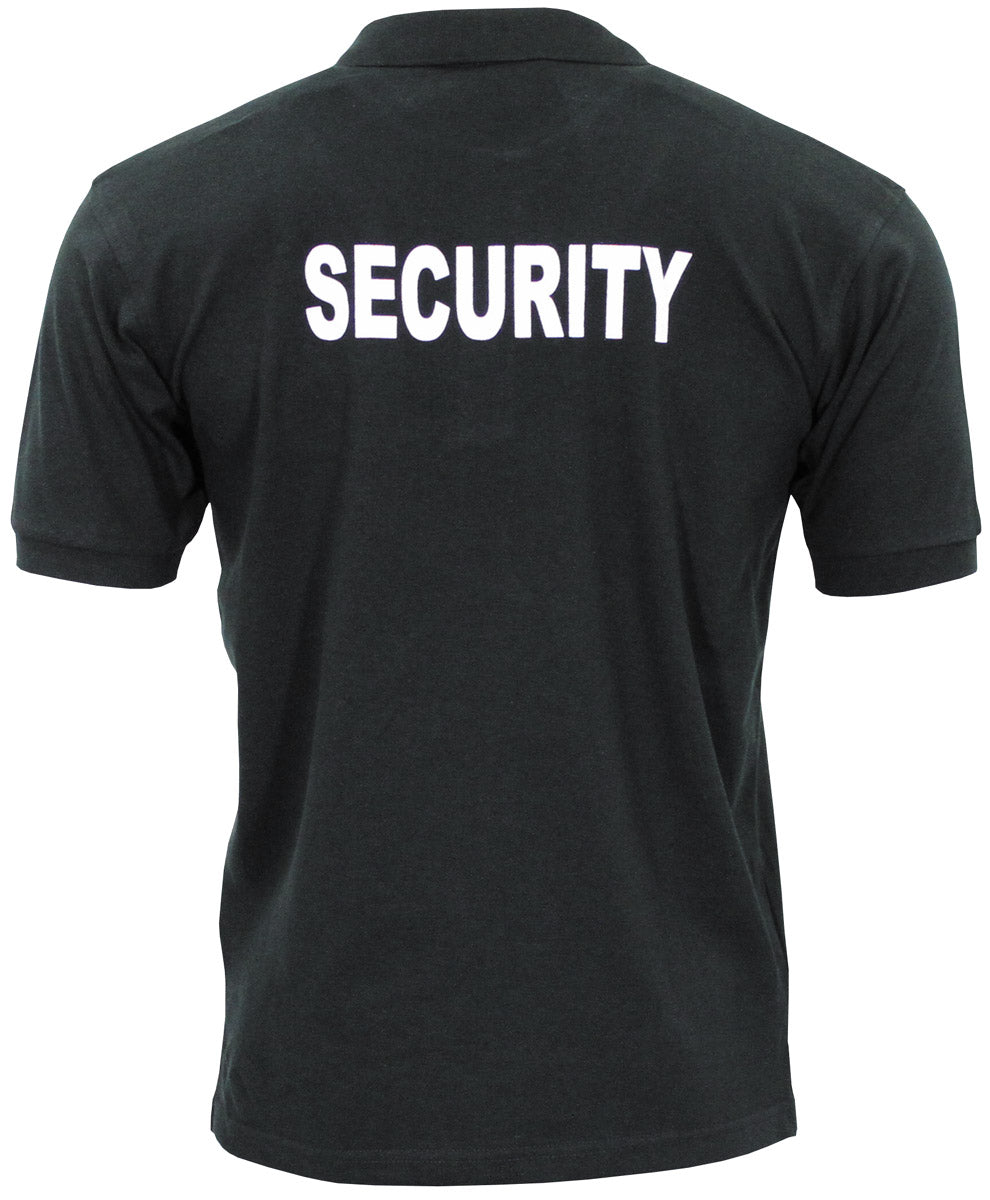 Polo Security MFH polycoton imprimé poitrine et dos patte trois boutons