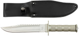 Couteau de survie Fox Outdoor manche creux boussole et kit lame 17,5 cm