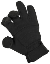 Gants néoprène MFH Combat à trois doigts rabattables, néoprène épais déperlant