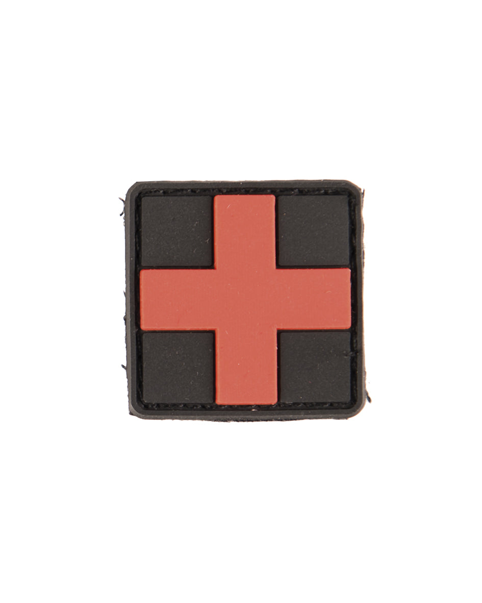 Morale patch premiers secours Mil-Tec 3D en PVC 2,5 x 2,5 cm dos auto-agrippant