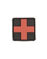 Morale patch premiers secours Mil-Tec 3D en PVC 2,5 x 2,5 cm dos auto-agrippant