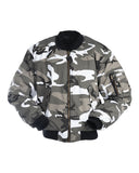 Blouson aviateur type MA1 Mil-Tec matelasse 200 g/m2 avec poche de bras a glissiere