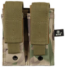 Porte-chargeur double petit format MOLLE MFH, logements 4 x 12 x 2,5 cm