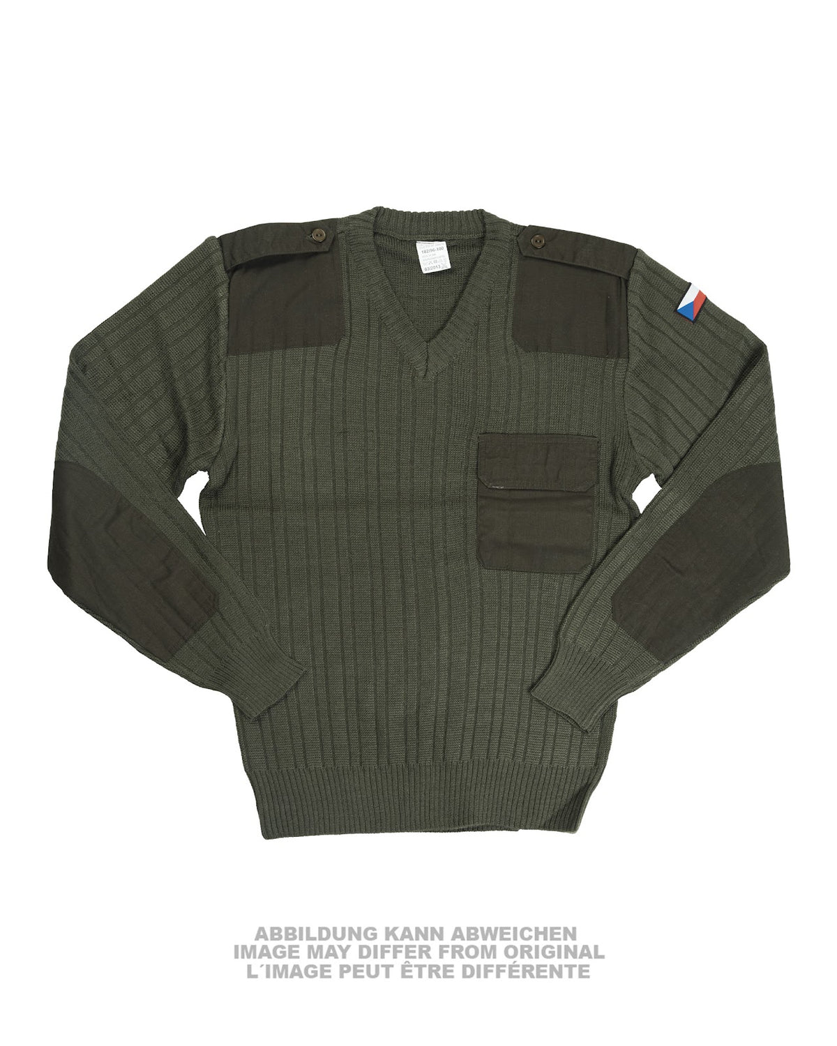 Pull à col V tchèque modèle M97 de tenue de service, stock ancien jamais porté