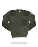 Pull à col V tchèque modèle M97 de tenue de service, stock ancien jamais porté