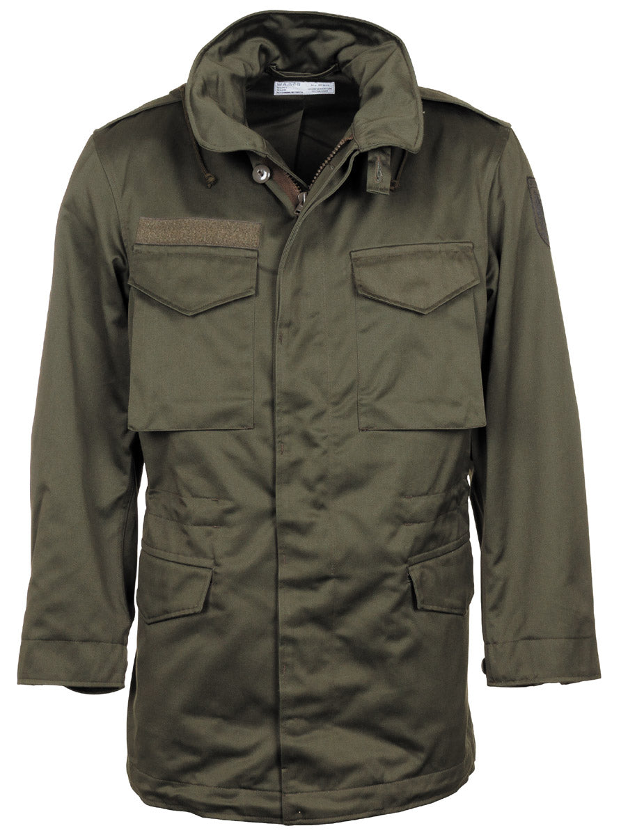 Veste de campagne autrichienne en coton et polyester, surplus d'occasion, lot de 5
