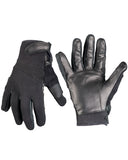 Gants anti-coupure Mil-Tec paume en cuir dessus néoprène et doublure aramide Kevlar