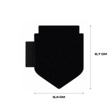 Porte-écusson auto-agrippant 64 x 87 mm avec emplacement pour stylo