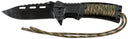 Couteau pliant Fox Outdoor lame 9,3 cm avec allume-feu et sifflet dans le manche