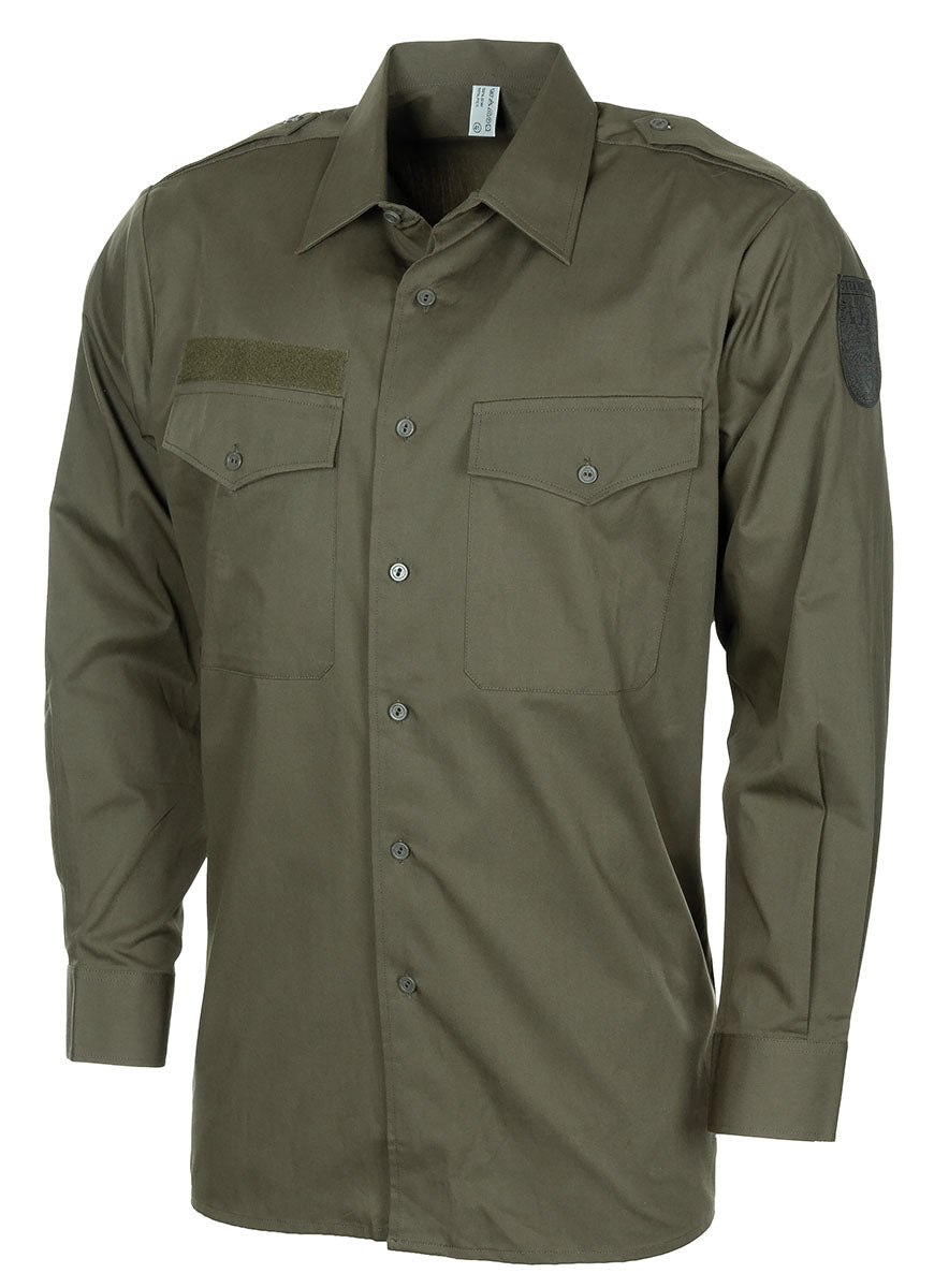 Chemise de campagne autrichienne à manches longues, surplus comme neuf