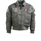 Blouson de vol type CWU Mil-Tec pour enfant en nylon garni 180 g/m² avec insignes