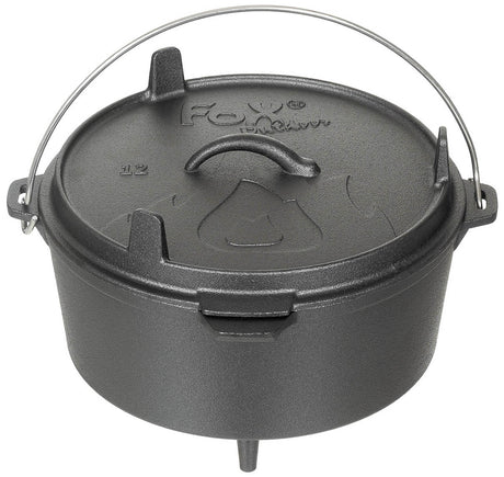 Marmite Fox Outdoor en fonte type Dutch Oven 3,8 ou 5,7 l sur trois pieds