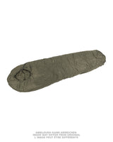 Sac de couchage de dotation belge et tchèque, surplus militaire d'occasion