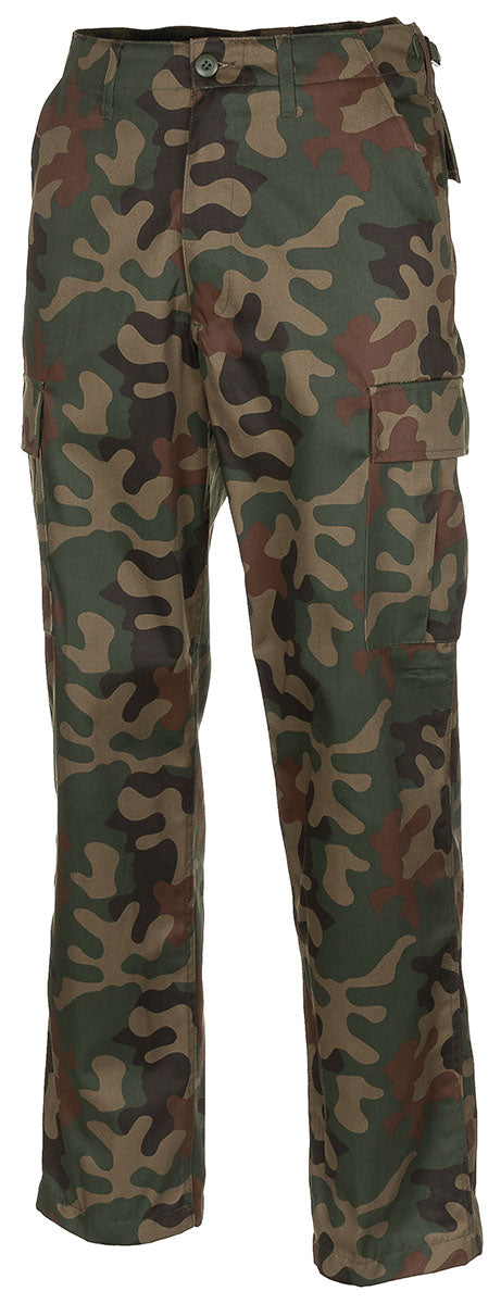 Pantalon de combat US BDU MFH motif AT-digital à glissière polycoton 65/35 six poches