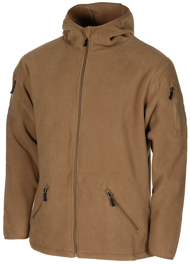 Veste polaire MFH Tactical à capuche et poches de bras à glissières YKK