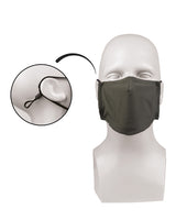 Masque facial Mil-Tec Square-Shape en polyester élasthanne doublé coton avec pince-nez
