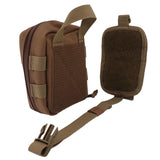 Pochette médicale détachable Cordura 600D ouverture à plat 17 x 13 x 7 cm