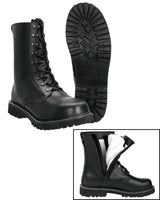 Chaussures d'aviateur Mil-Tec en cuir doublées fourrure synthétique 9 œillets à glissière