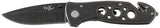 Couteau pliant Fox Outdoor lame stonewashed 8,5 cm manche métal avec brise-vitre