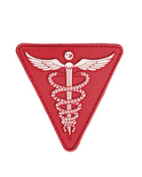 Morale patch signalisation médicale Mil-Tec 3D en PVC 7 x 7 cm dos auto-agrippant