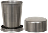 Quart télescopique MFH en acier inoxydable 150 ml avec couvercle et housse de transport