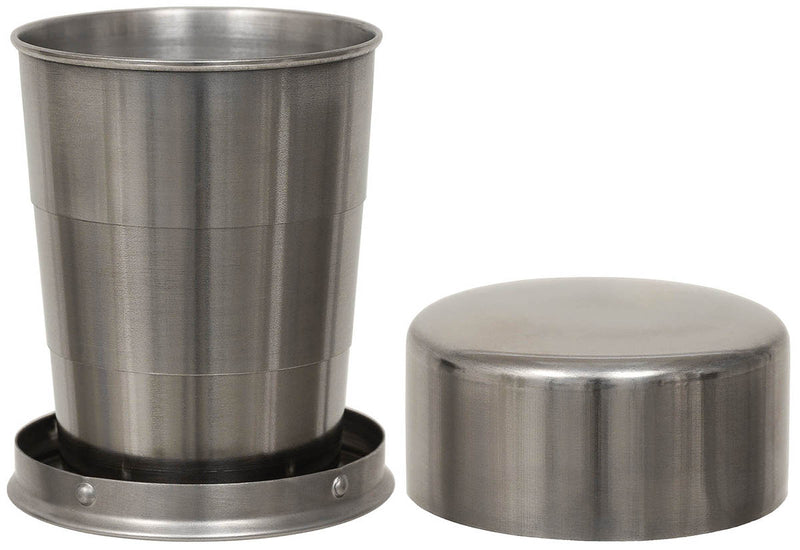 Quart télescopique MFH en acier inoxydable 150 ml avec couvercle et housse de transport