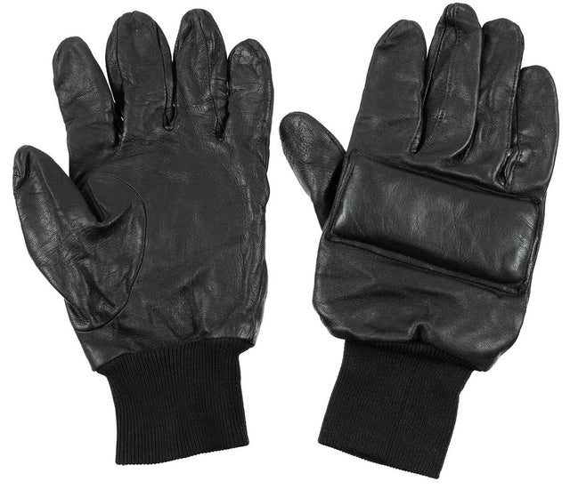 Gants en cuir britanniques à protection des articulations, surplus d'occasion, lot de 10