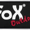 Morale patch logo de marque Fox Outdoor en caoutchouc 3D 7,5 x 4 cm auto-agrippant