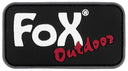 Morale patch logo de marque Fox Outdoor en caoutchouc 3D 7,5 x 4 cm auto-agrippant