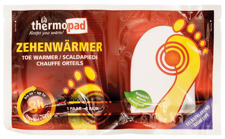 Chaufferette jetable MFH Thermopad pour les orteils adhésive 8 h à 45 °C 9 x 7 cm