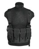 Gilet Chest Rig Mil-Tec en polyester enduit PVC 4 poches chargeurs et 2 poches pistolet