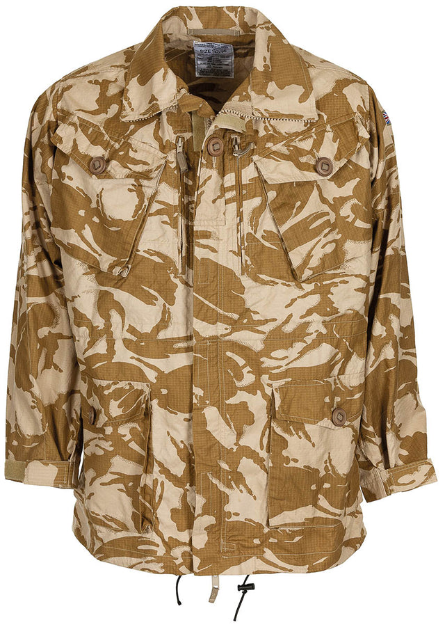 Veste de campagne britannique en toile rip-stop tout coton, motif DPM Desert, surplus d'occasion, lot de 5