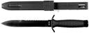 Couteau de combat Strike MFH lame 17 cm épaisseur 5 mm manche caoutchouc gainé