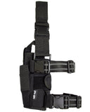 Holster de cuisse réglable Mil-Tec en nylon matelassé EVA avec sangles de sécurisation