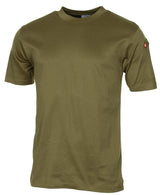 T-shirt suisse tout coton, surplus d'occasion pour le service et la vie courante, lot de 10