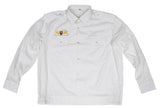 Chemise de service tchèque à manches longues en coton et polyester à pattes d'épaule, surplus comme neuf, lot de 10