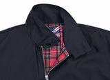 Blouson MFH English Style à col montant boutonné et doublure à carreaux